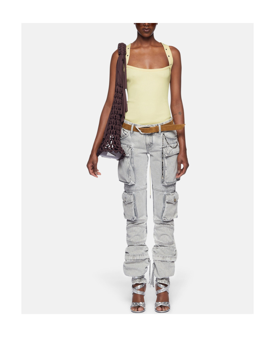 Attico Ladies Grey Essie Long Pants In Gray