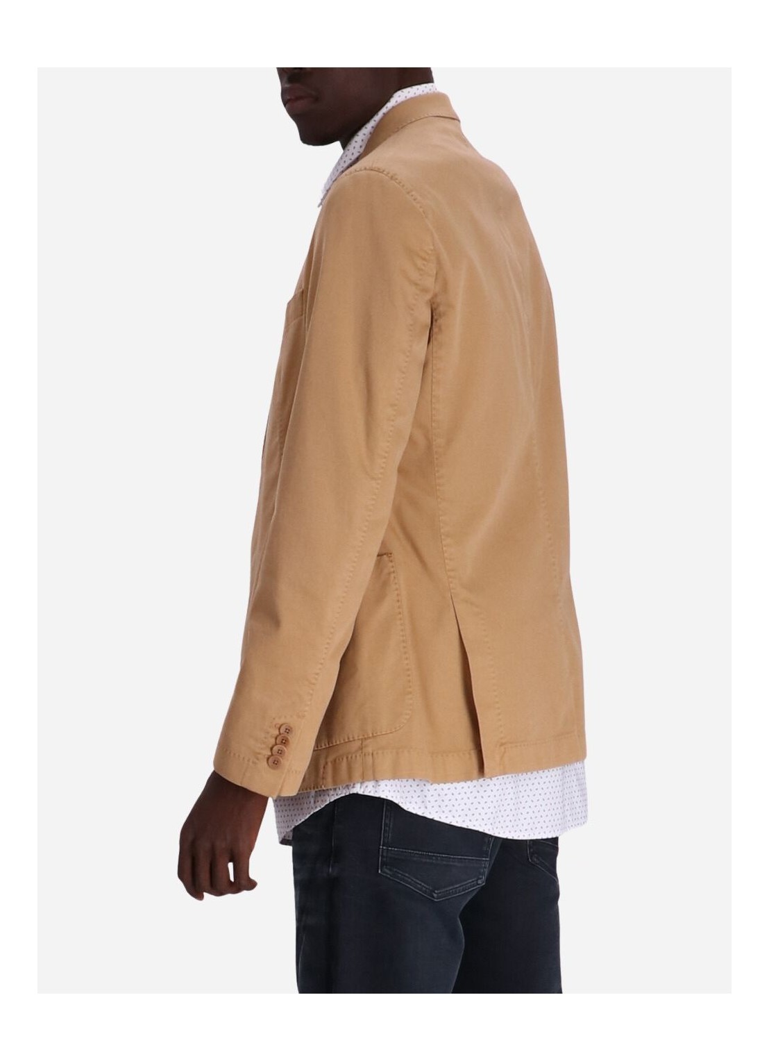 Hugo Boss Slim-fit Jacket In Performance-stretch Jersey In Nude