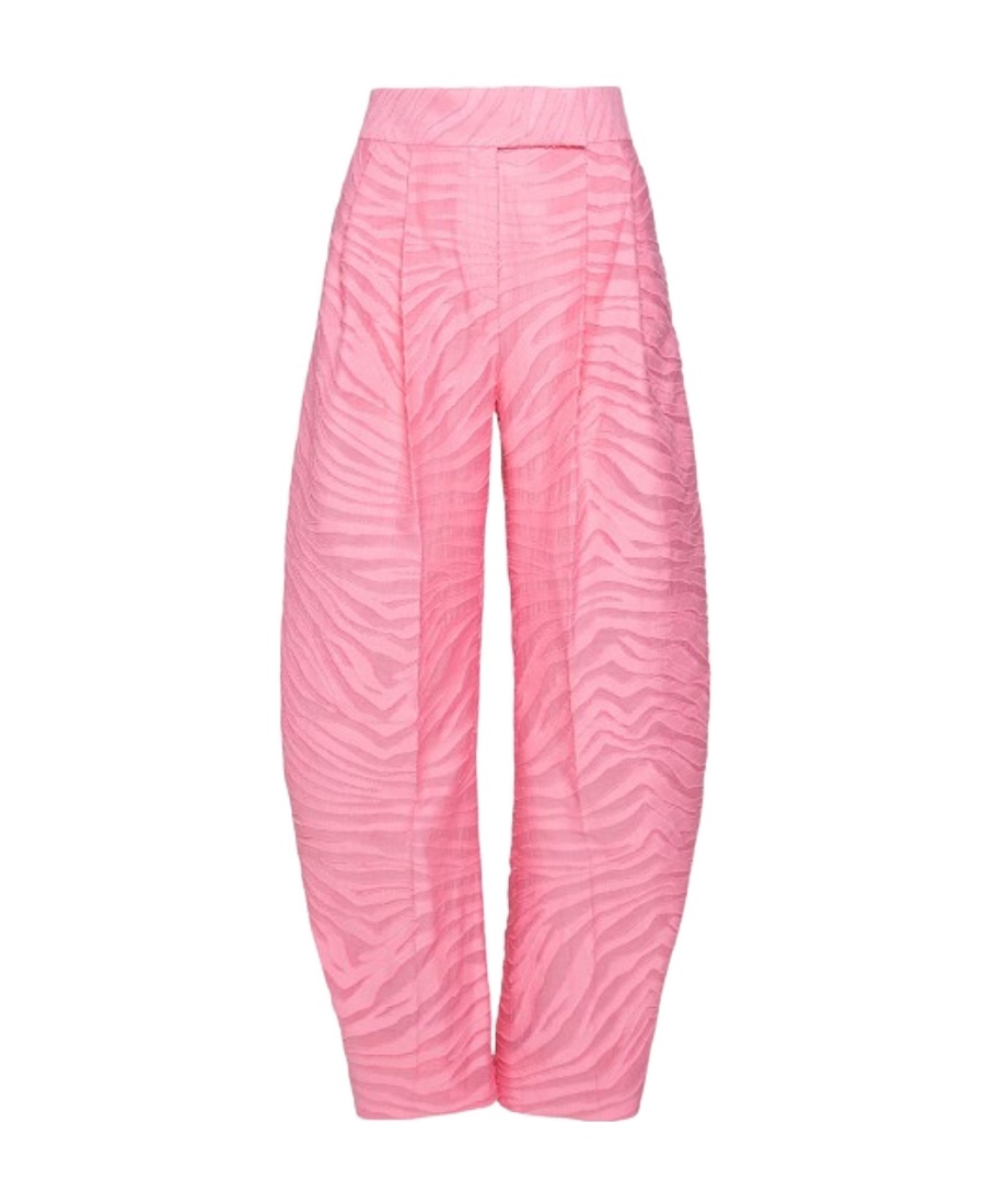 ATTICO THE ATTICO GARY ZEBRA-PATTERN WIDE-LEG TROUSERS