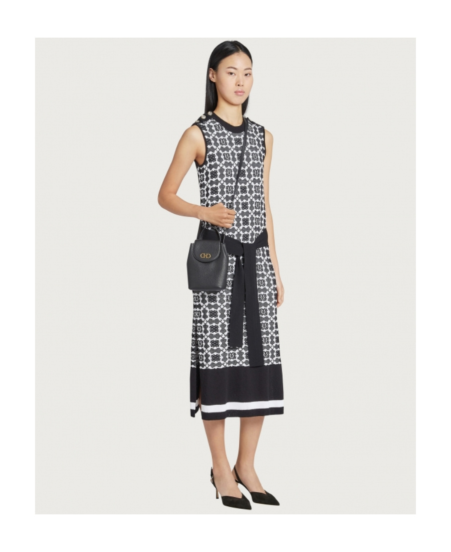 Ferragamo Mini Gancini Backpack In Black
