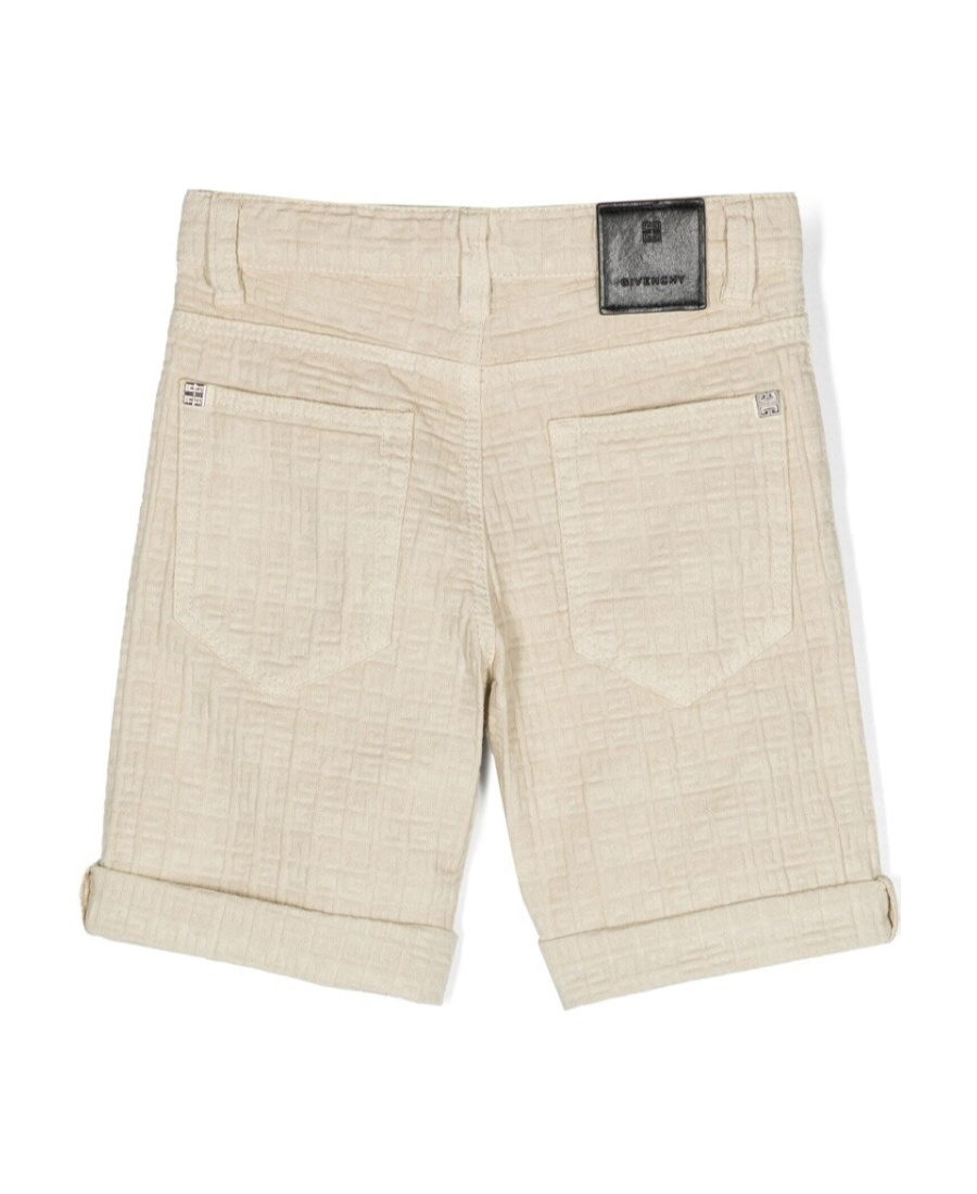 Givenchy Logo Shorts In Nude