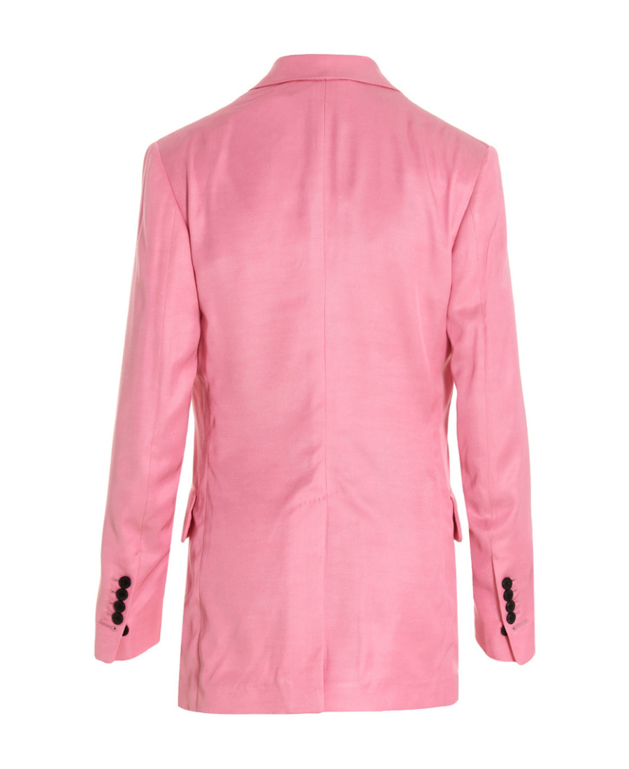 Tom Ford Double-breasted Suit Jacket In Pink