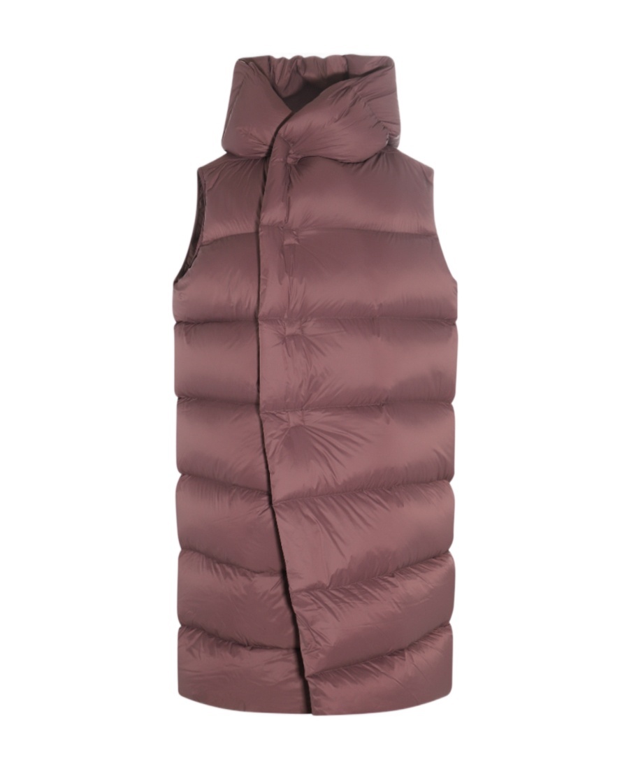 Rick Owens Amethyst Liner Down Jacket In Red