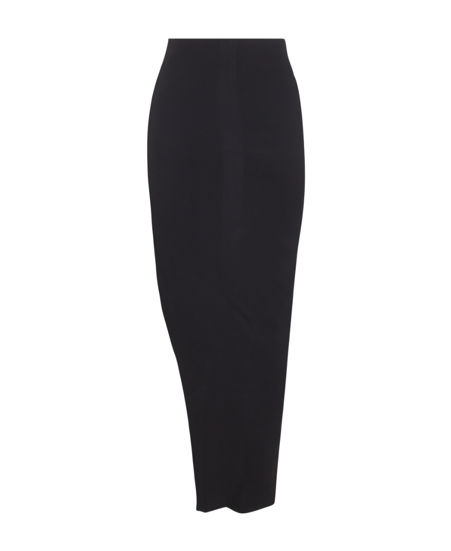 Rick Owens Slit-detailed Midi Skirt In Black