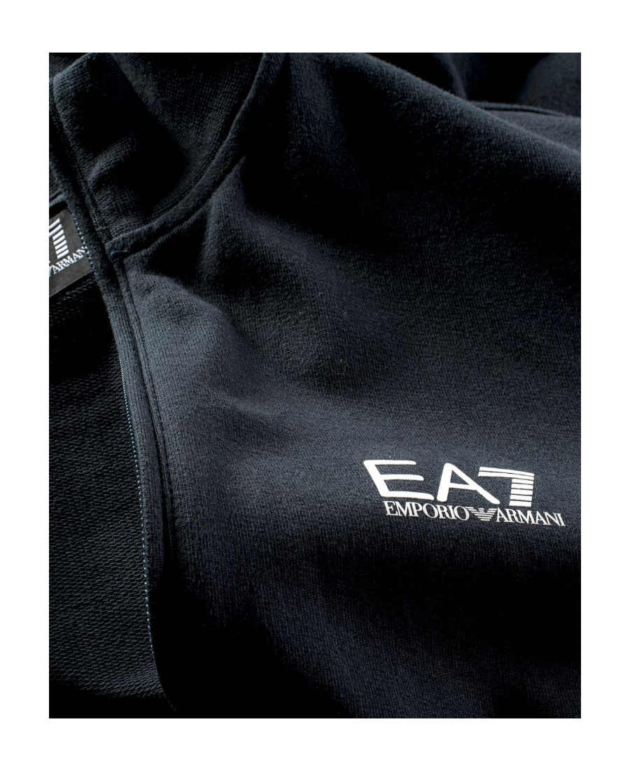 Ea7 Chest-logo Lightweight Jacket In Black