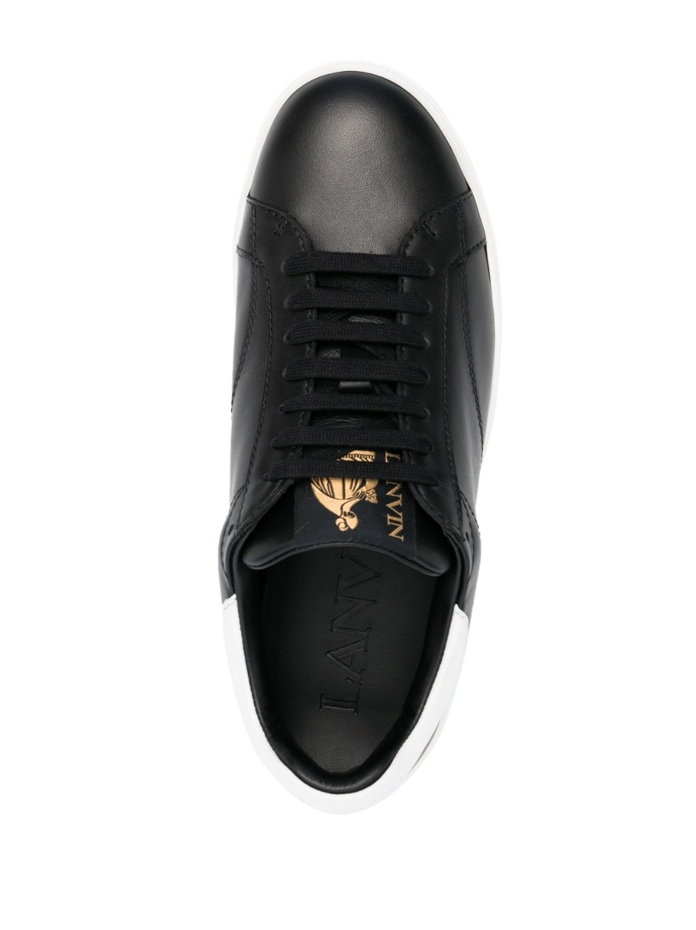 Lanvin Tie Low Upper Board Shoes In Black