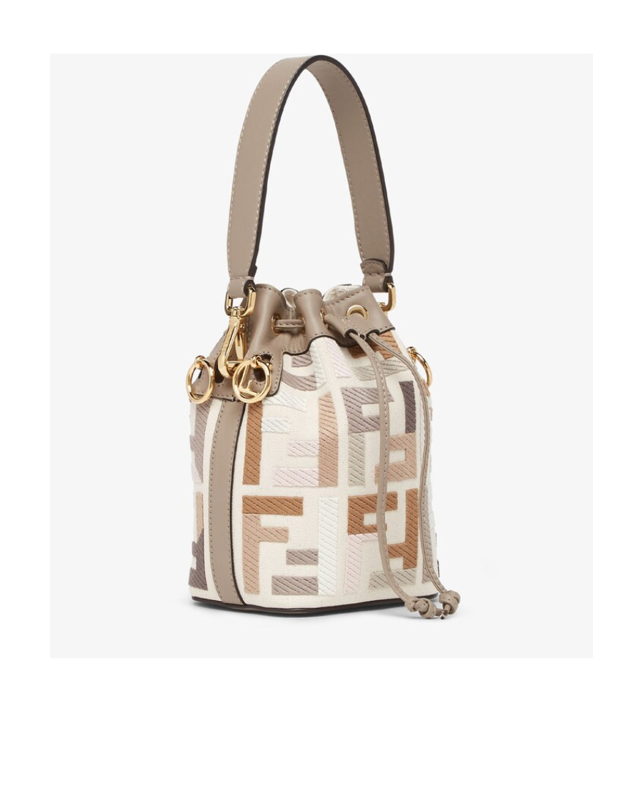Fendi Mon Tresor Bucket Bag In Nude