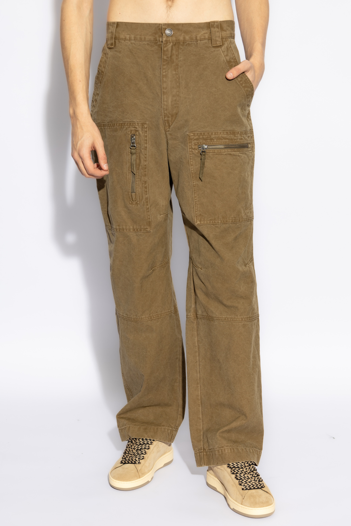 Isabel Marant Belt-loop Casual Pants In Brown
