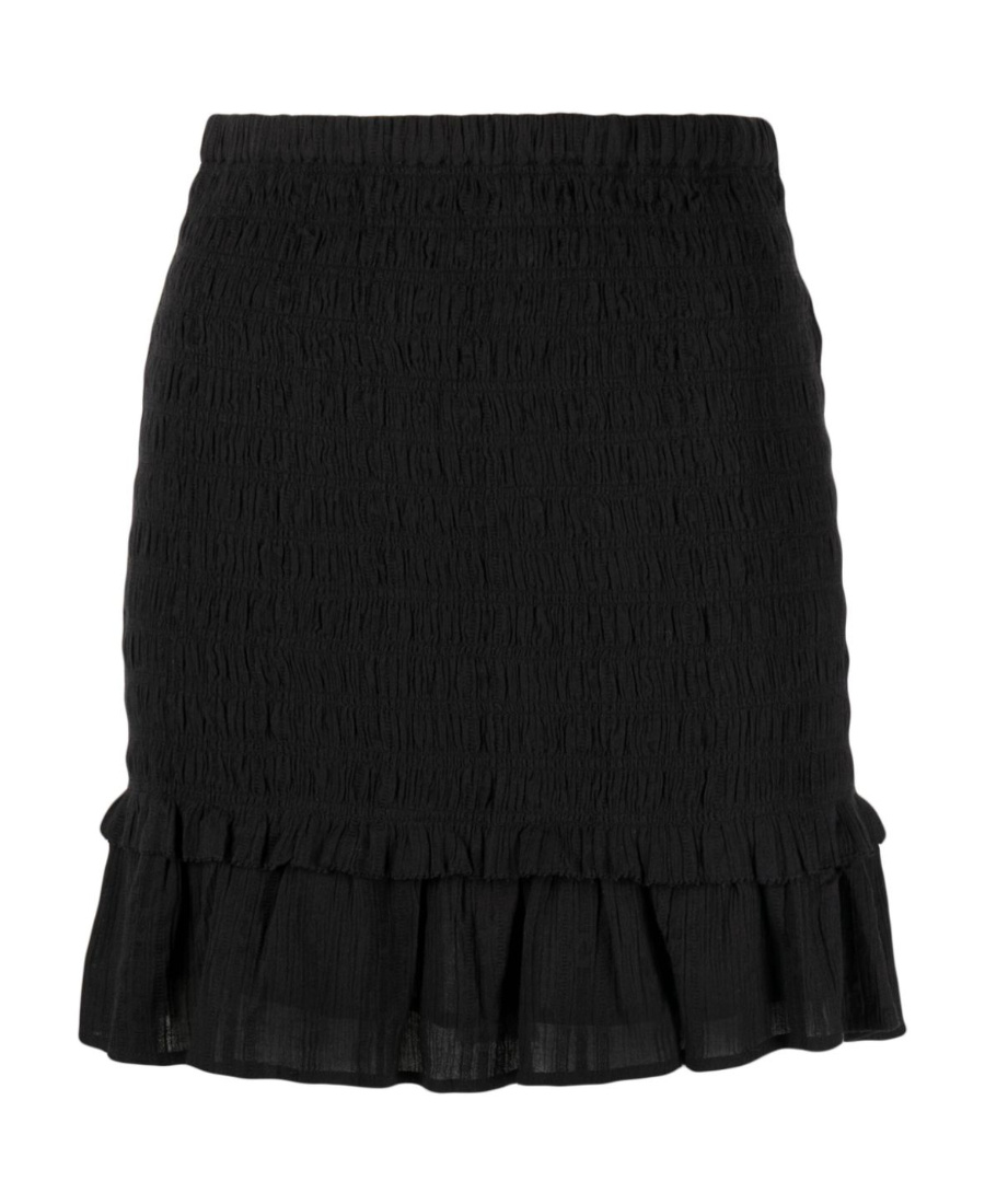 Isabel Marant Étoile Doreal Cotton Miniskirt In Black