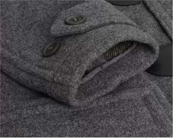 Burberry Long-sleeved Lapel Coat In Gray