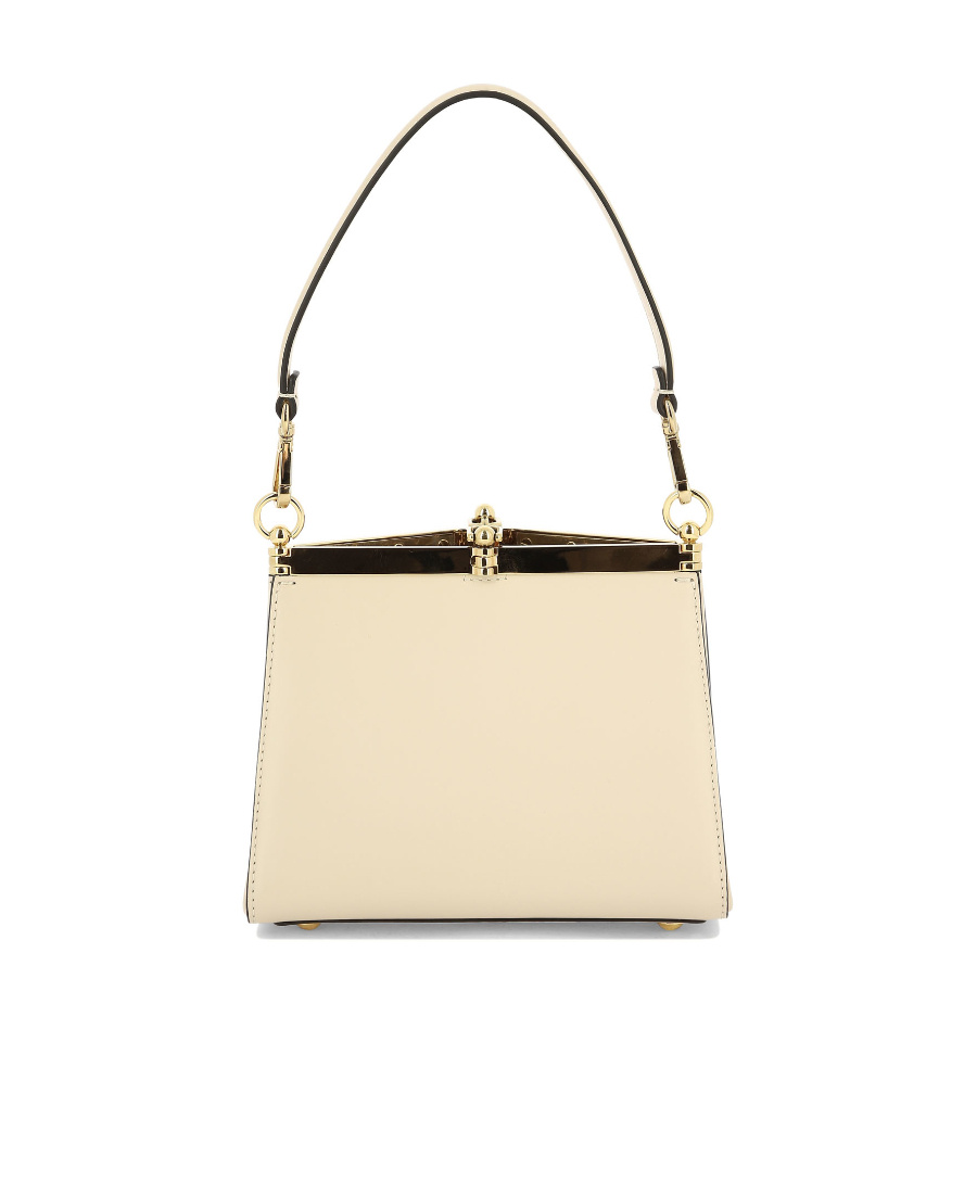 Etro Vela Leather Shoulder Bag In Nude