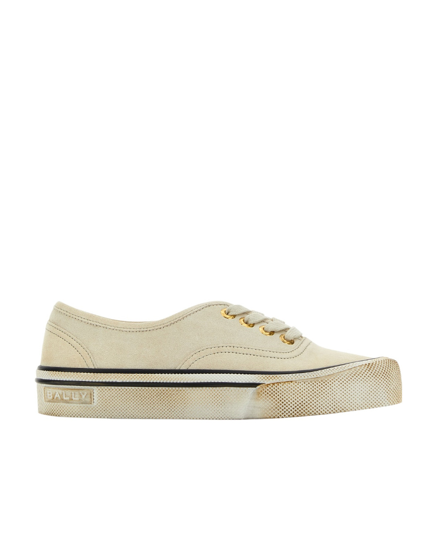 Shop Bally Vintage-effect Low-top Sneakers In Nude