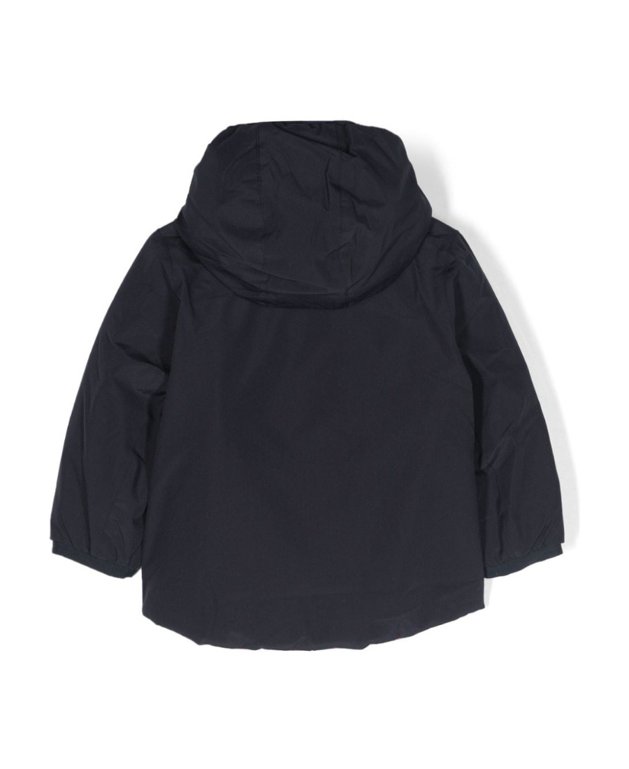 K-way Long-sleeved Hooded Jacket In Black