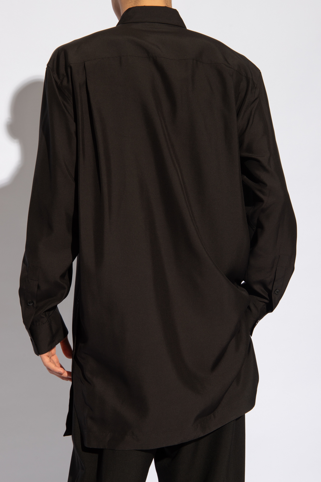 Jil Sander Boxy Fit Short Sleeve Cotton Shirt In Black