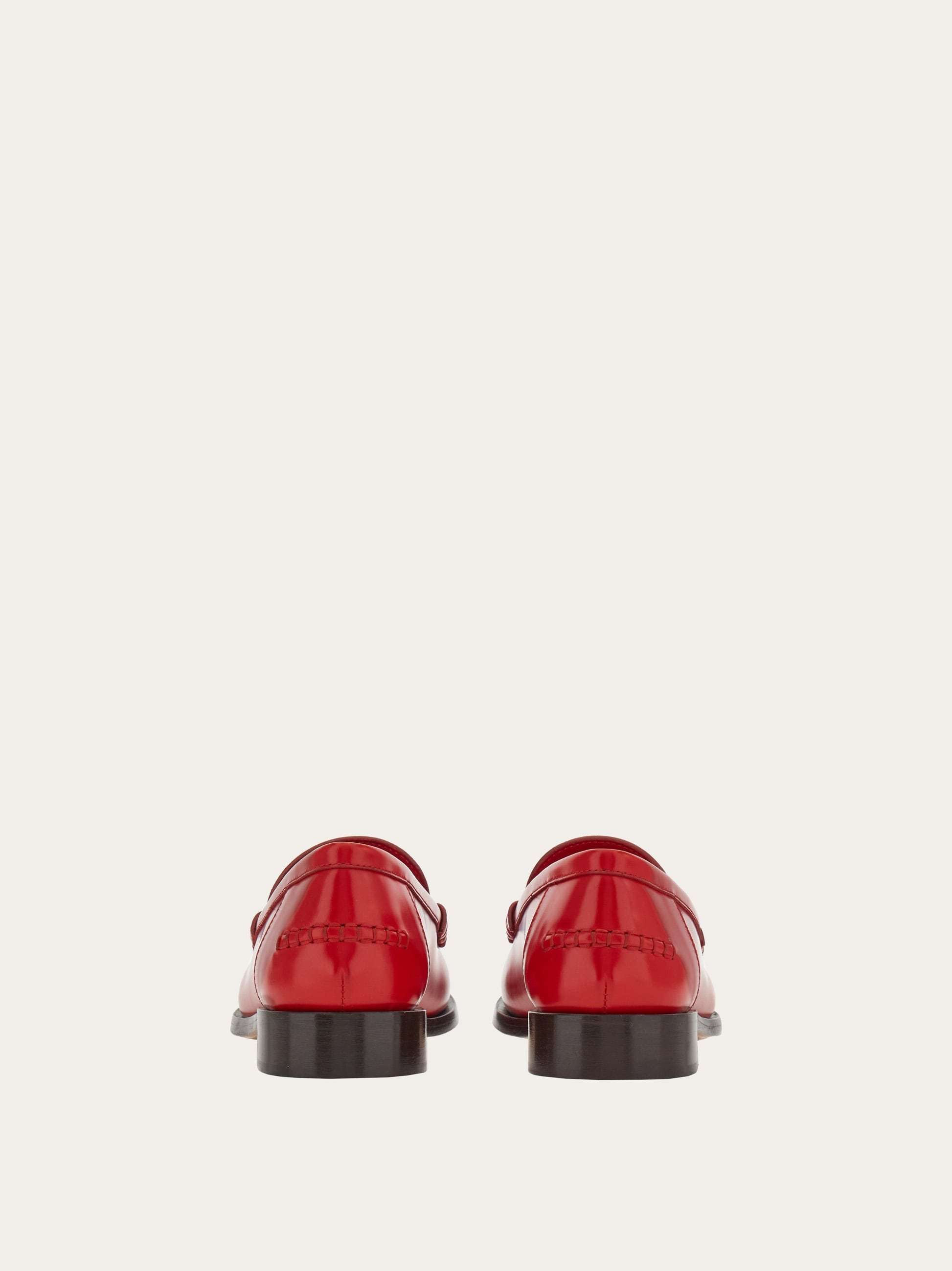 Ferragamo Logo Love Shoes In Red