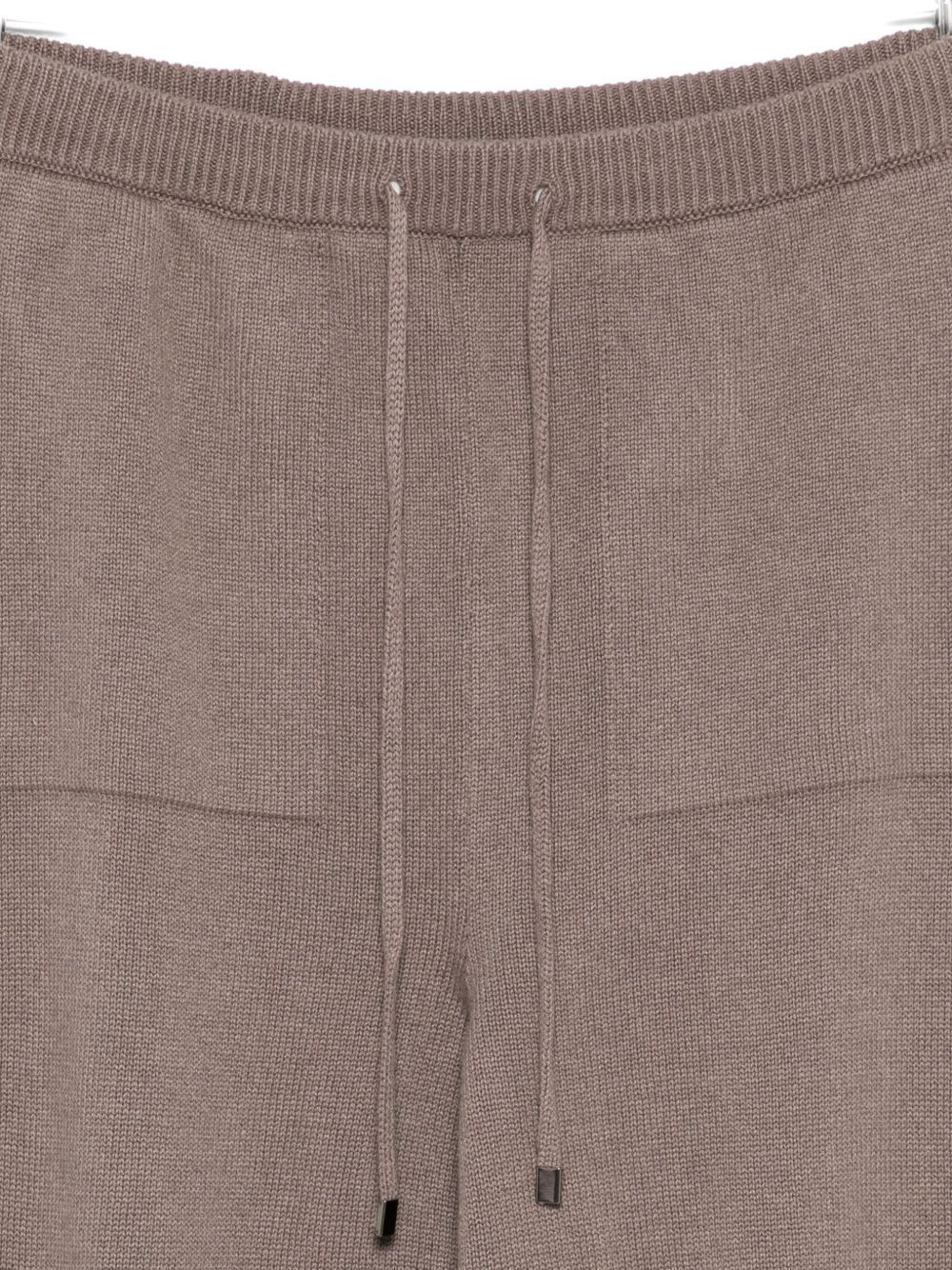 Antonelli Drawstring Tapered Trousers In Brown