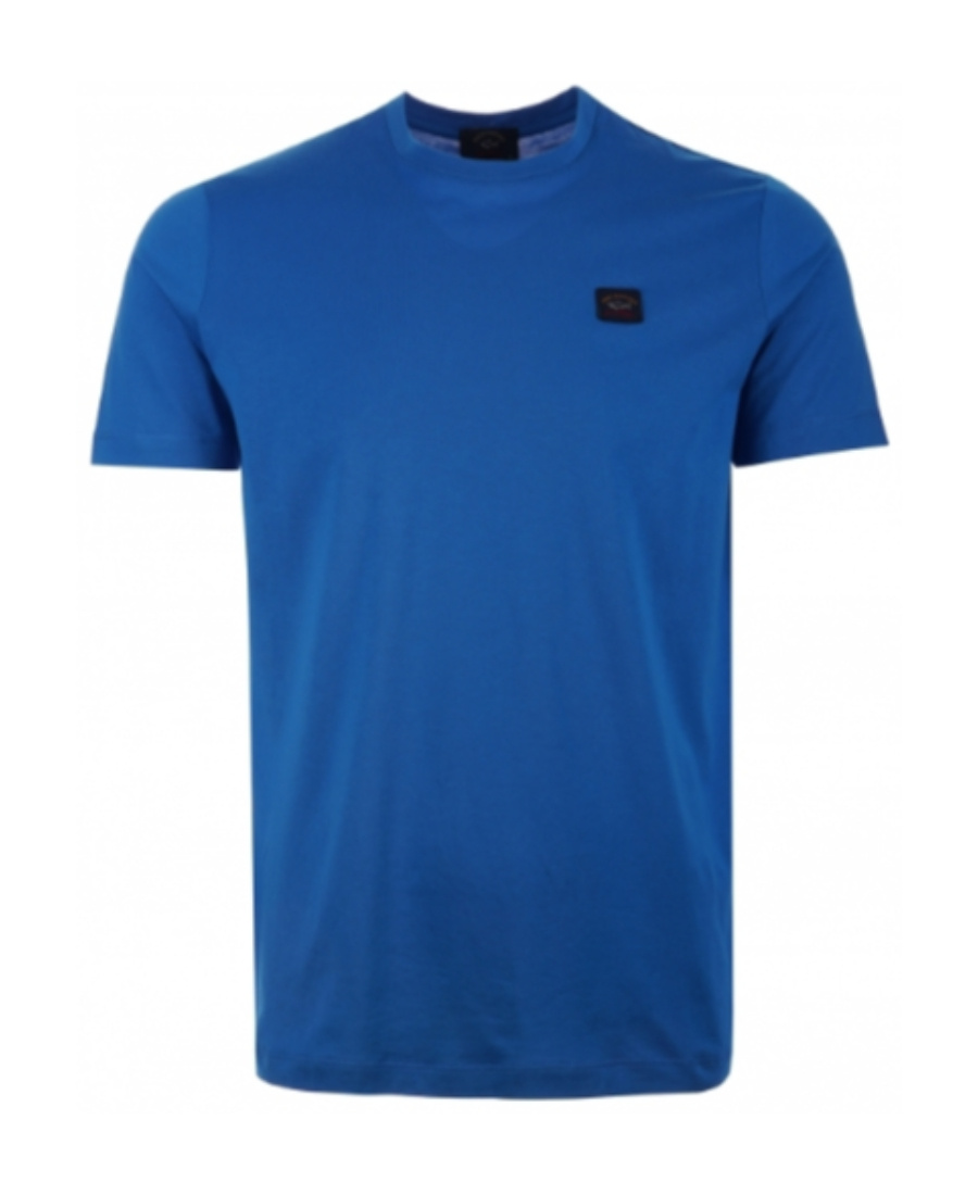 Paul & Shark Logo Patch T-shirt In Blue
