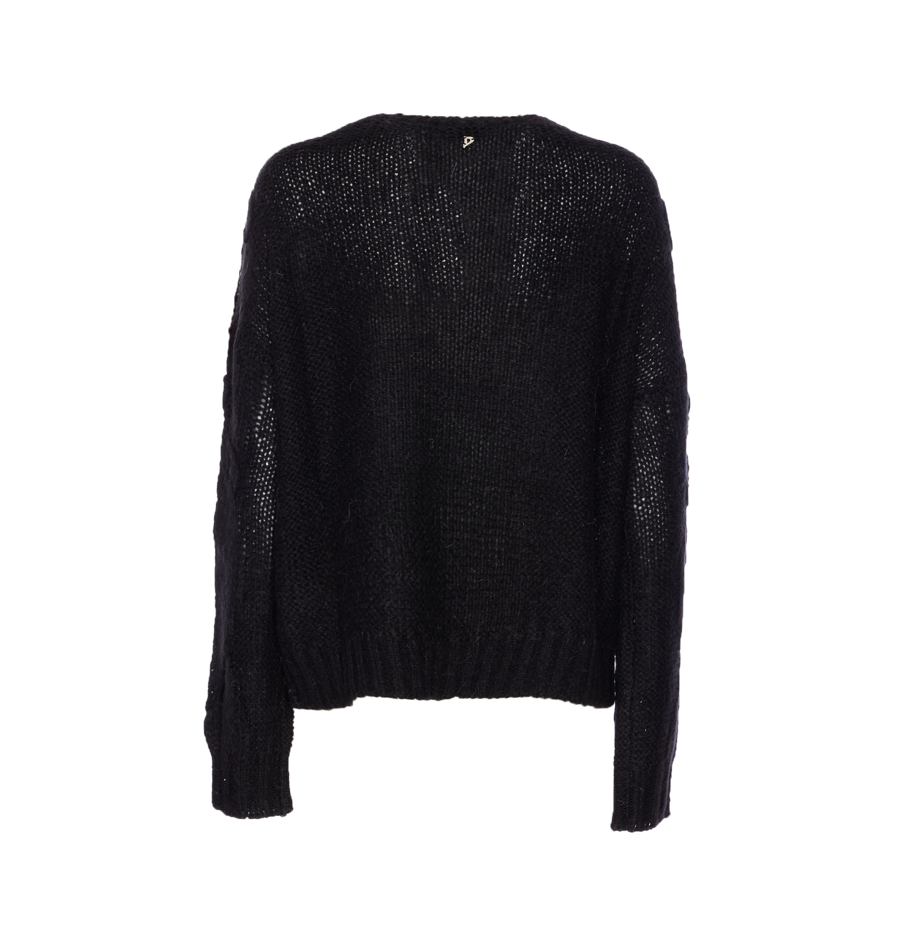 Dondup Embroidered Crewneck Sweater In Black