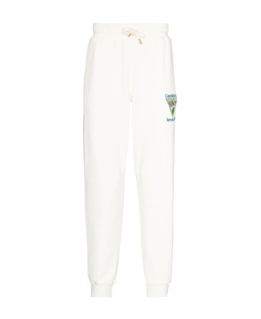 Casablanca Logo-embroidered Drawstring Track Pants In White