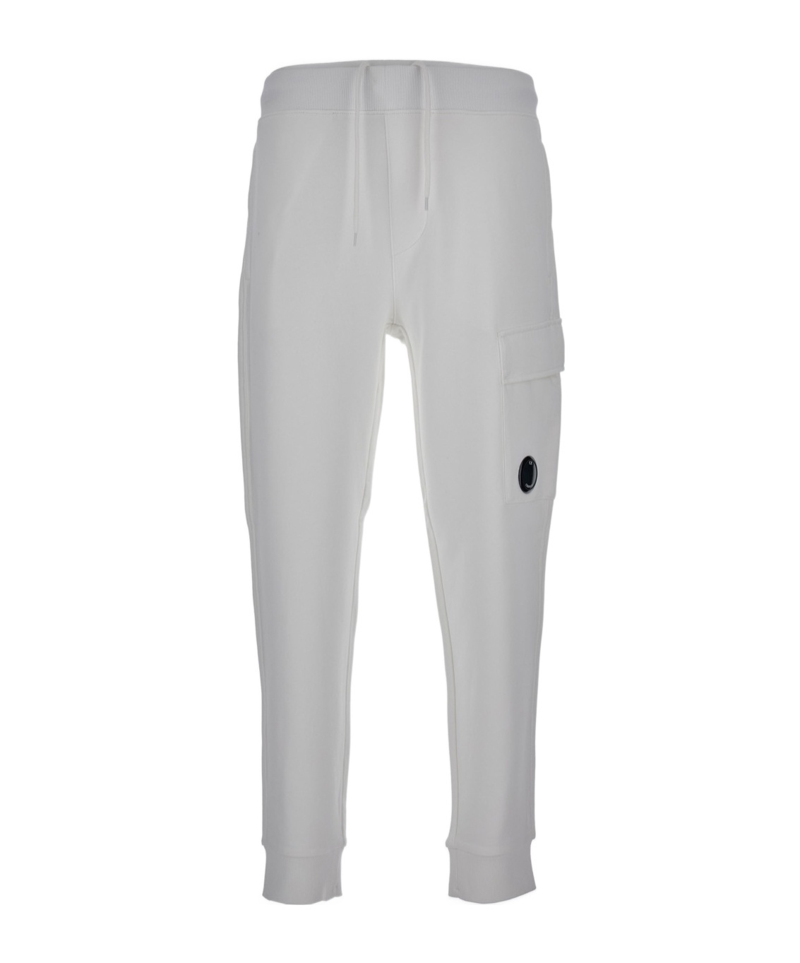 C.p. Company Drawstring-waist Cargo Track Pants In White