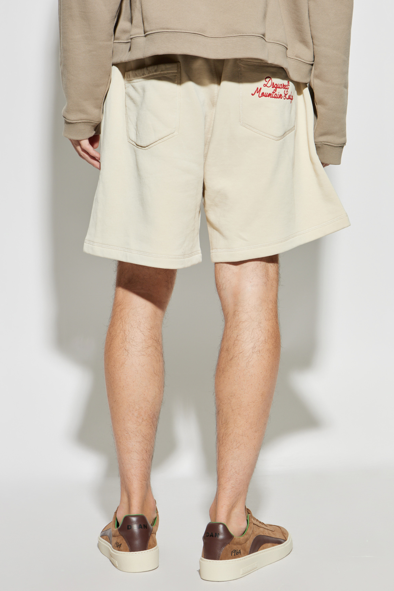 Dsquared2 Embroidered Shorts In White