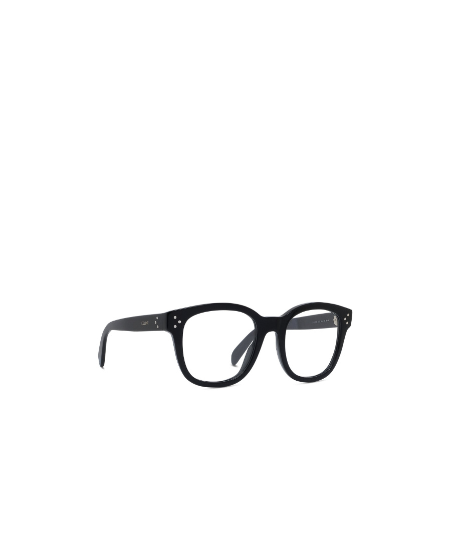 Celine Black Logo Square Frame Flat Mirror In Black