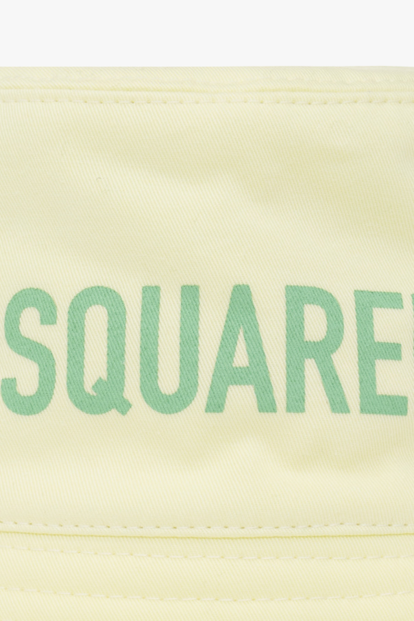 Dsquared2 Logo Printed Fisherman's Hat In Yellow