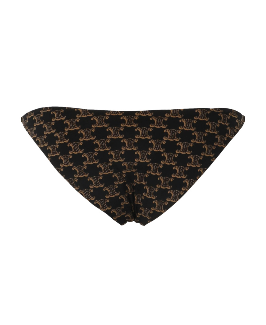 Celine Logo Swimming Trunks In Black