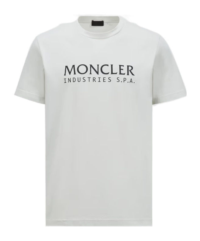 Moncler Logo-print Cotton T-shirt In Gray