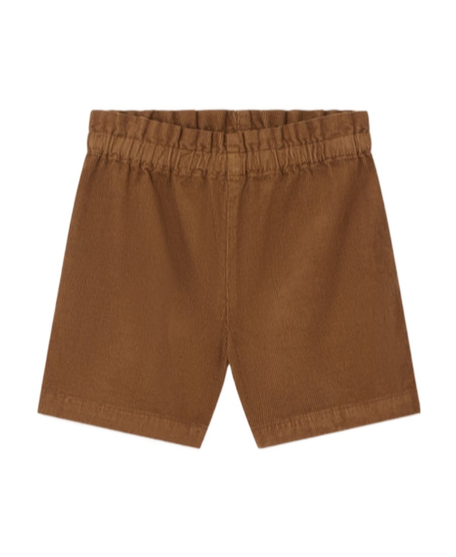 Bonpoint High-waisted Corduroy Shorts In Brown