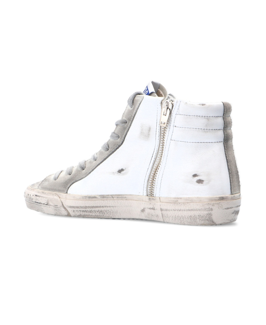 Golden Goose Slide High-top Sneakers In White