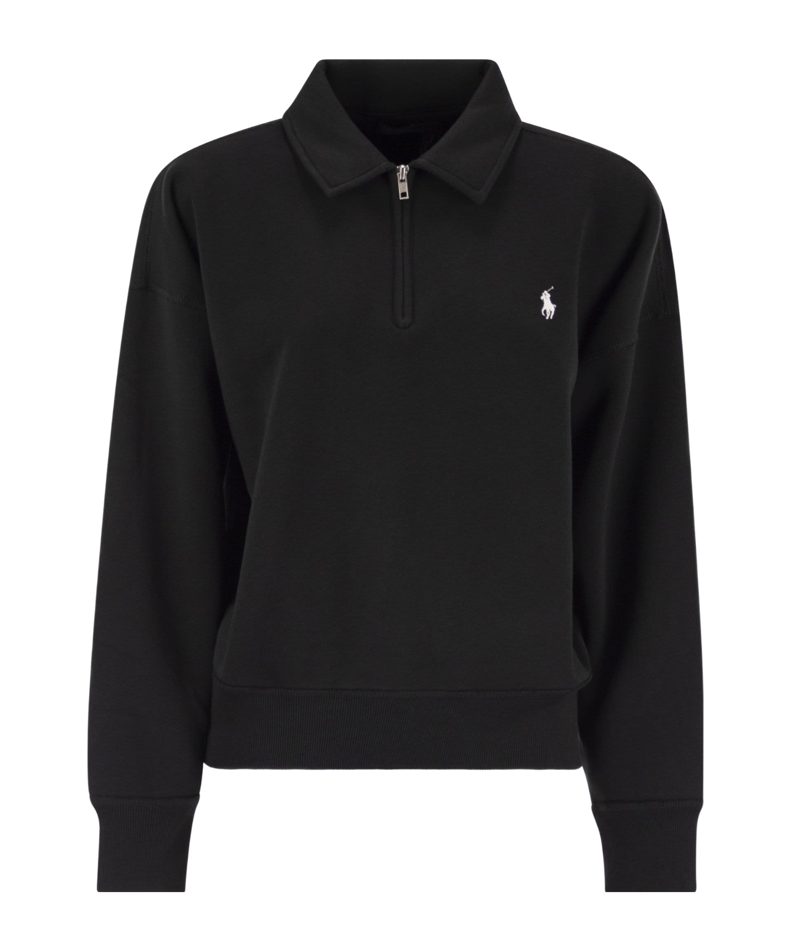 Polo Ralph Lauren Long Sleeve Sweatshirt In Black