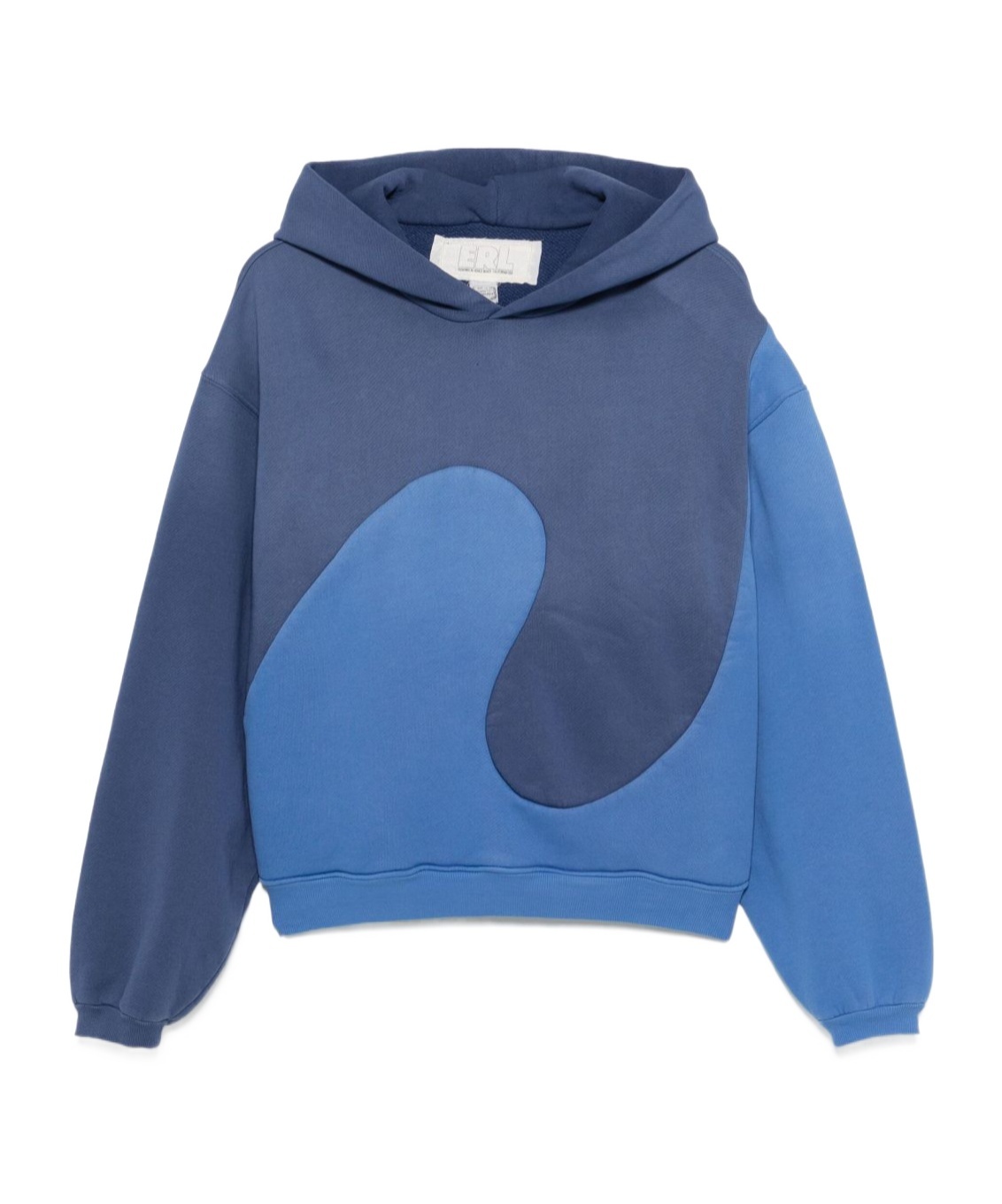 Erl Unisex Classic Swirl Hoodie Knit In Blue