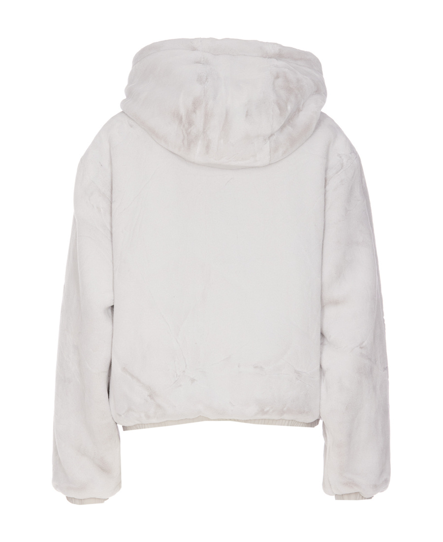 Moose Knuckles Hooded Puffer Jacket In White