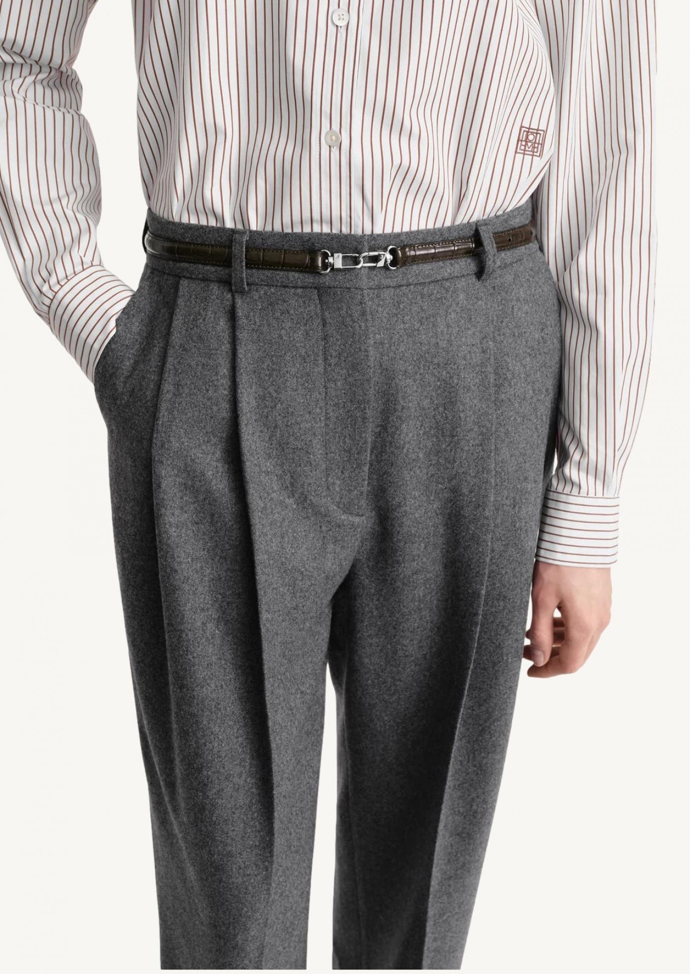 Totême Double Buckle Belt In Black