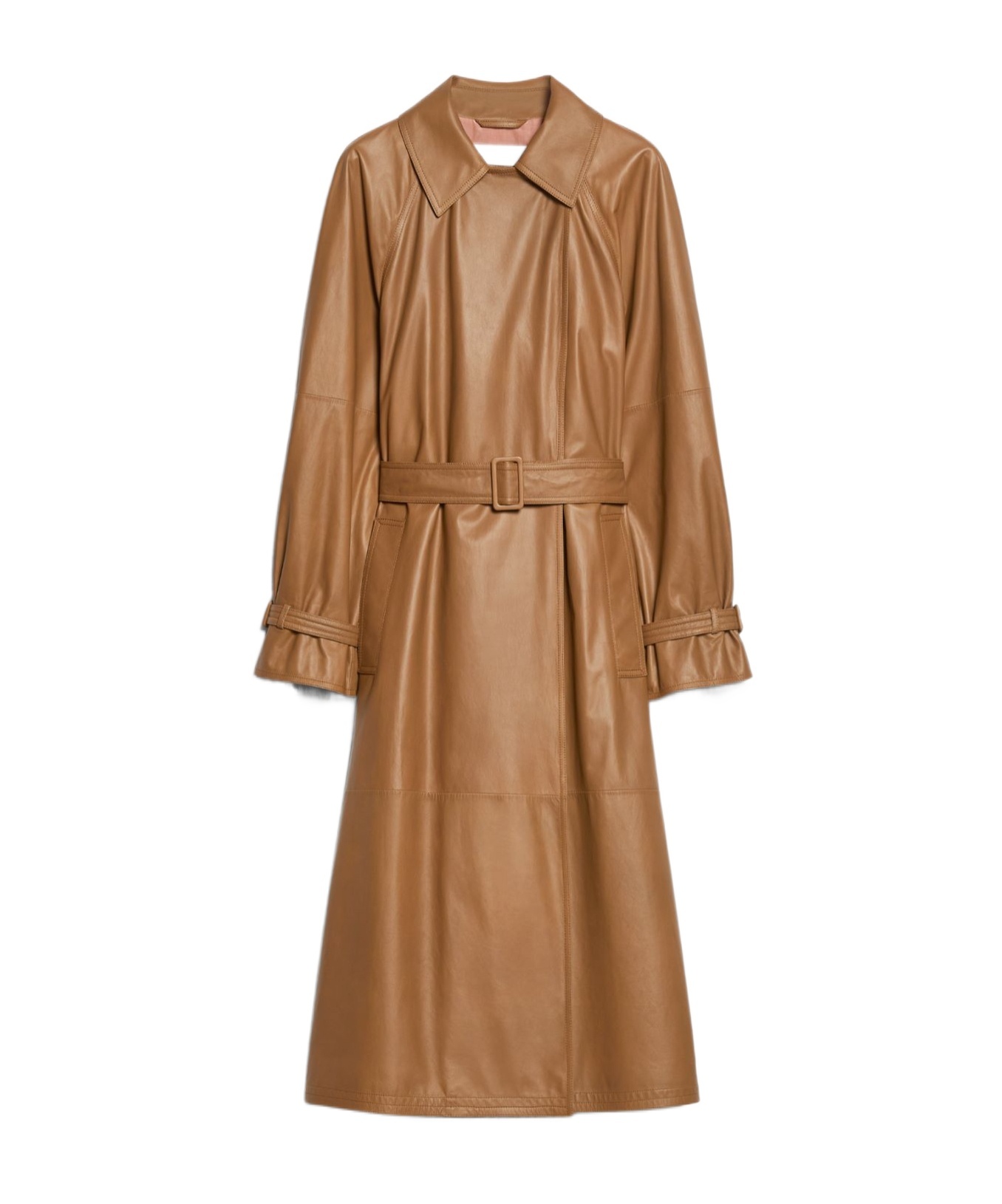 Max Mara Long-sleeved Windbreaker In Brown