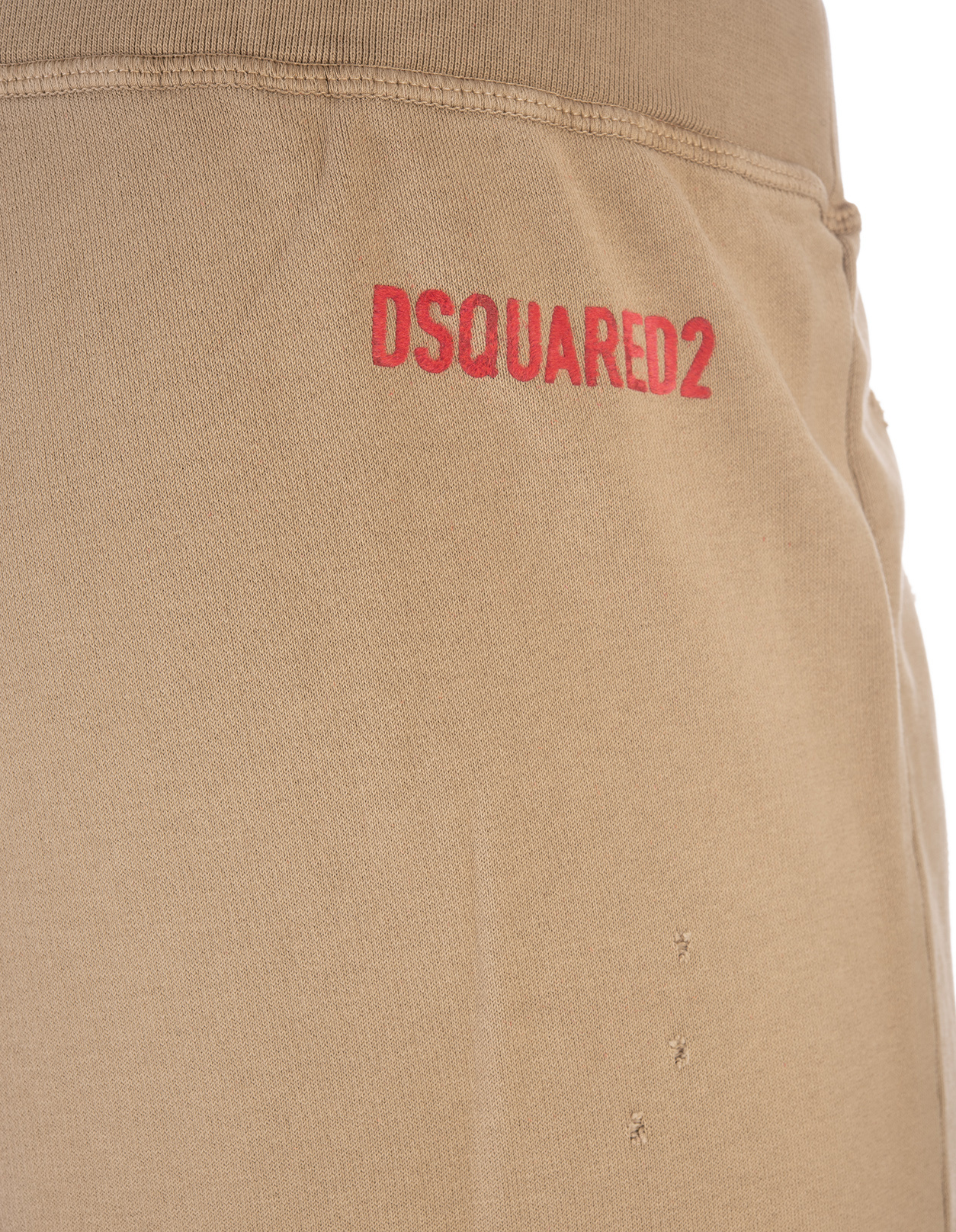 Dsquared2 Tapered Cotton Track Pants In Nude
