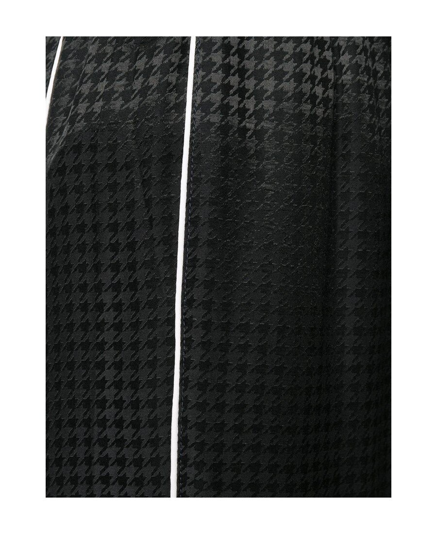Balenciaga Checked Track Pants In Black