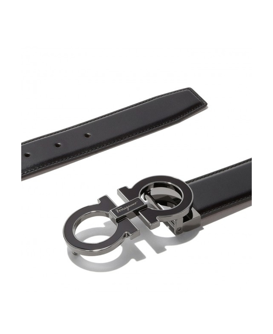 FERRAGAMO DOUBLE GANCINI BUCKLE BELT