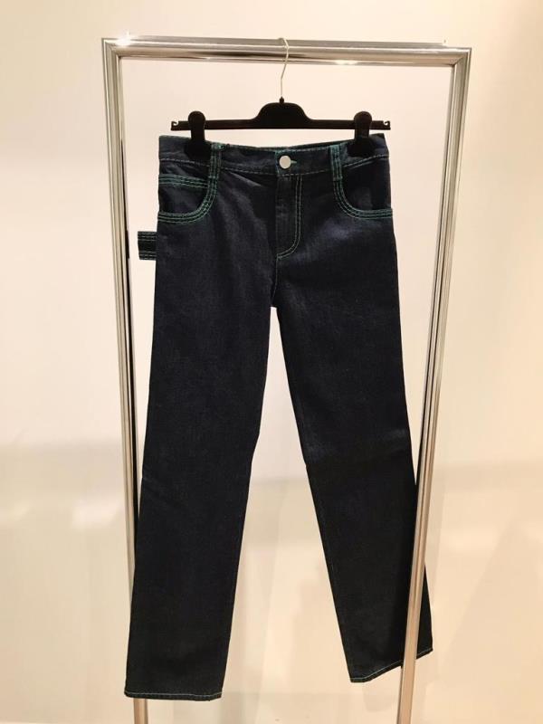 BOTTEGA VENETA CONTRAST-STITCH STRAIGHT-LEG JEANS