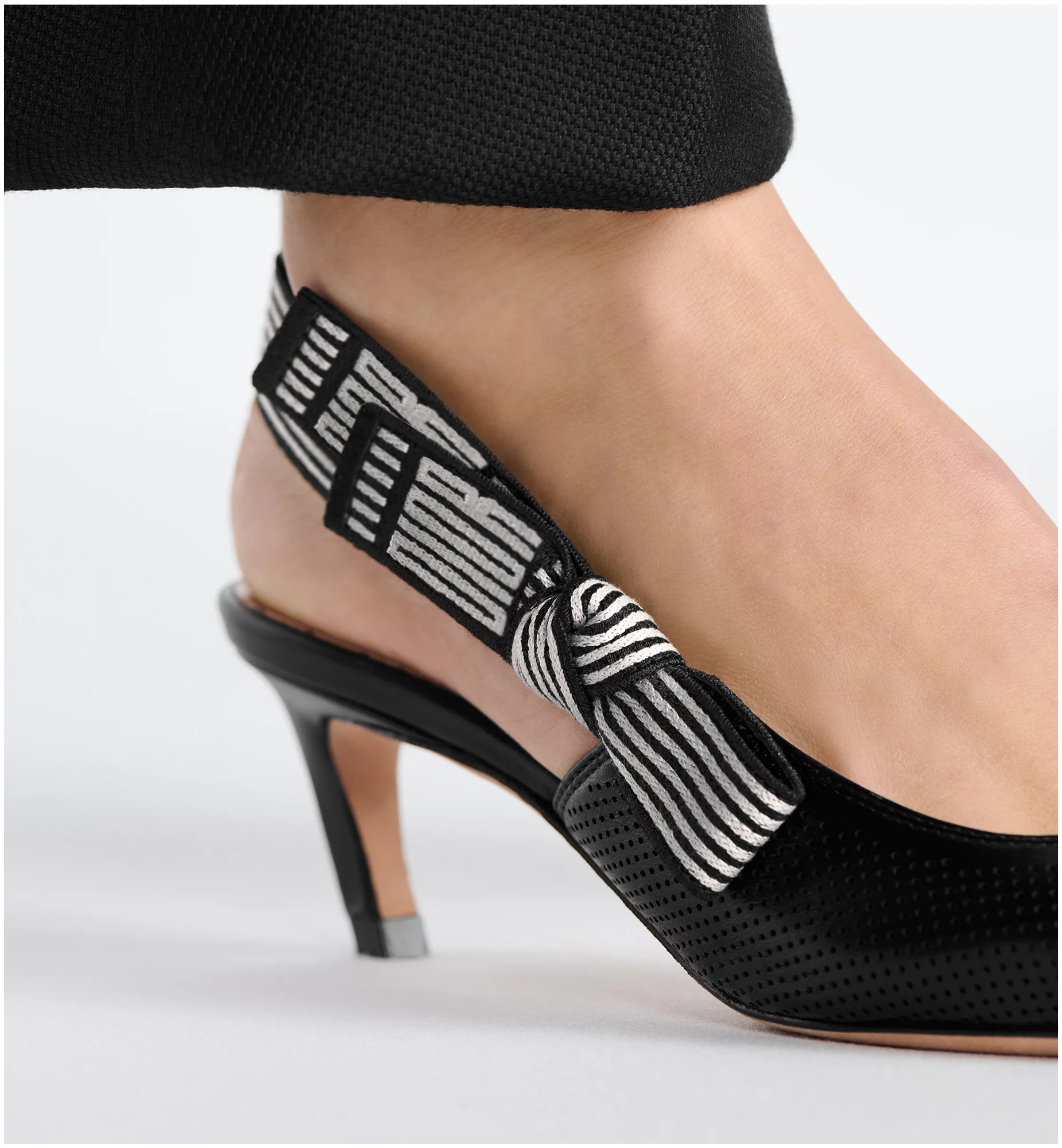 Dior Toujours Heel Sandals In Black