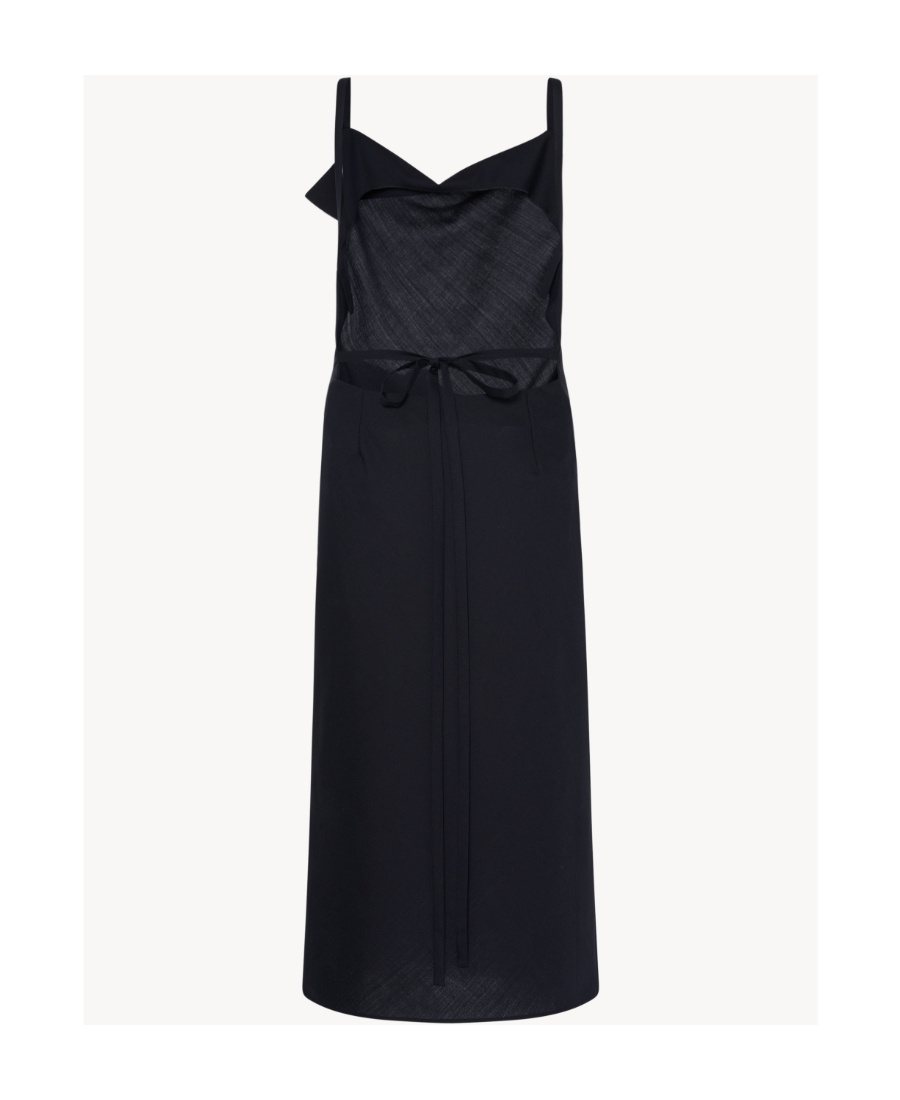 The Row Logo Dress In Black