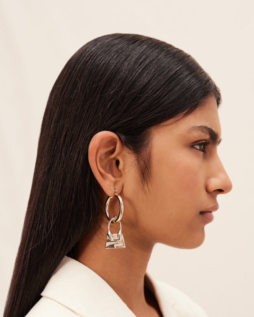 JACQUEMUS CHIQUITO HOOP EARRINGS 