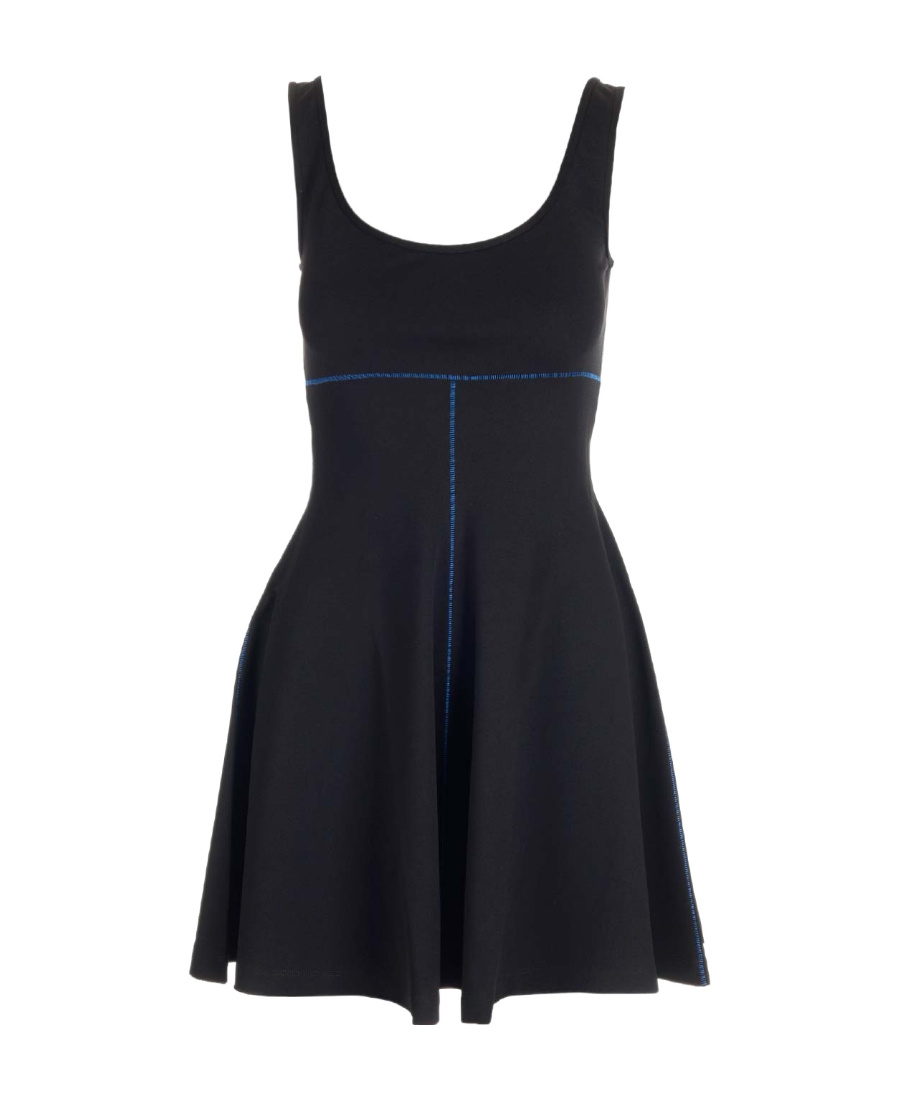 Marni Flared-hem Dress In Black