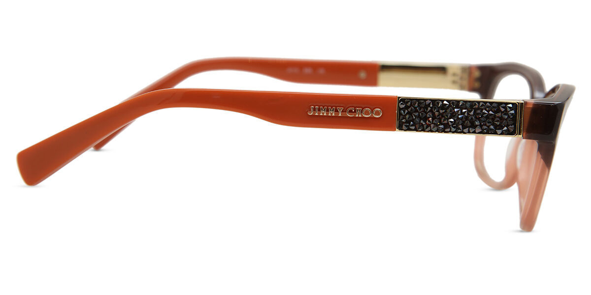 Jimmy Choo Eyewear Rectangular Frame Glasses In White