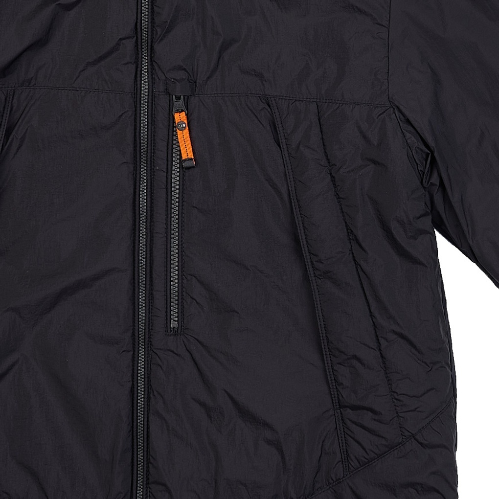Parajumpers Hooded Cotton-padded Suit In Black