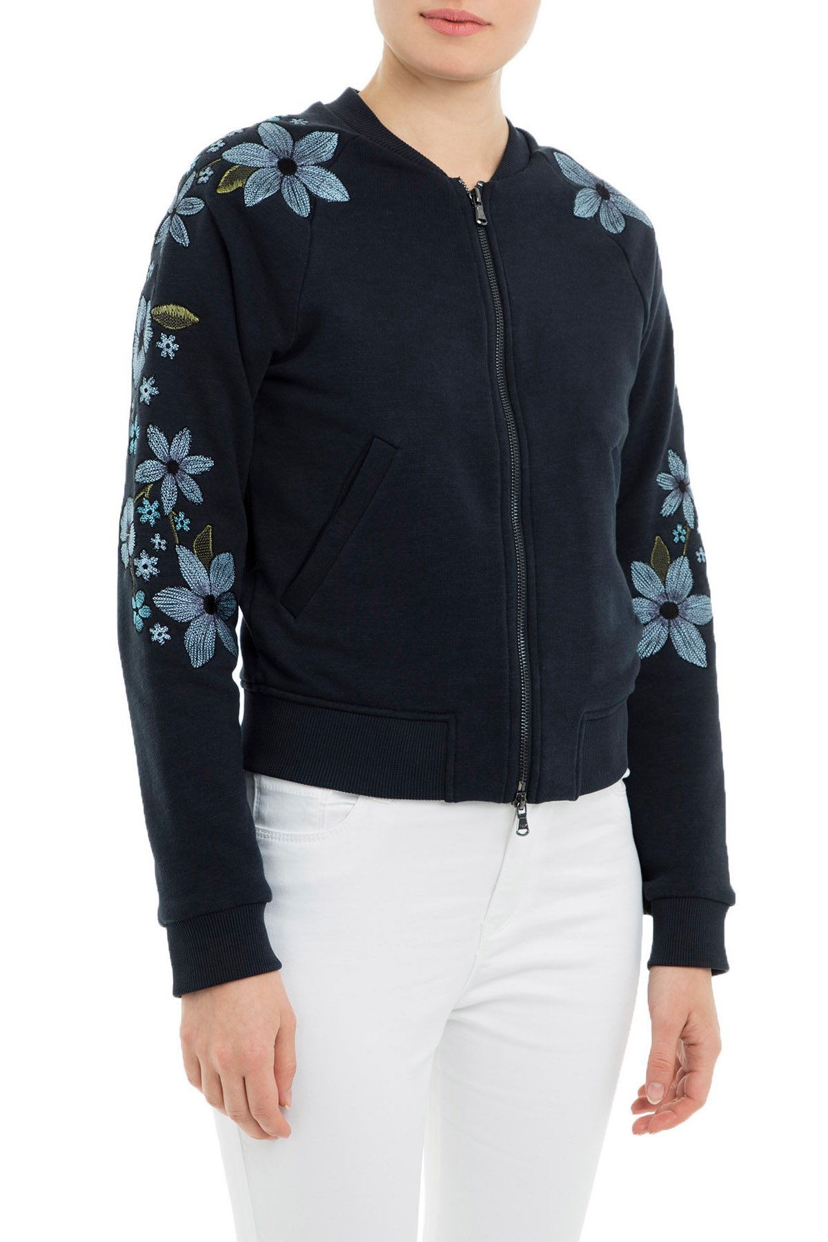 EMPORIO ARMANI LONG-SLEEVED BASEBALL JACKET
