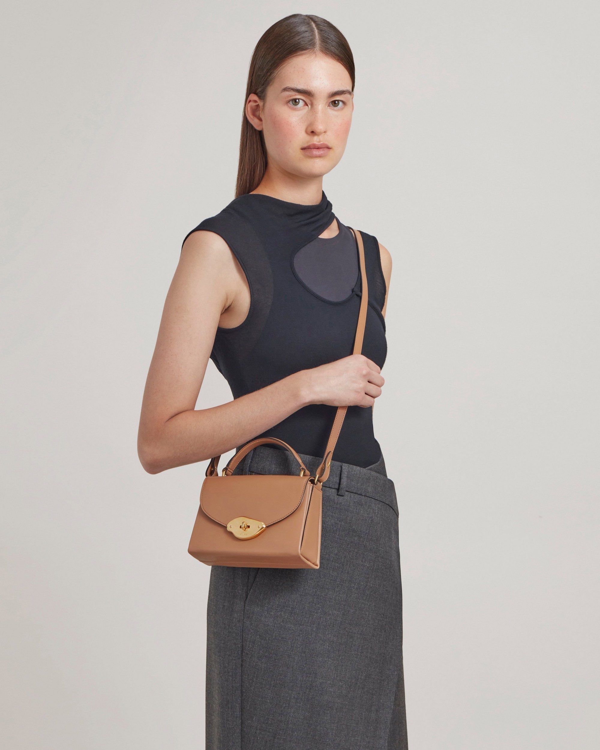 Mulberry Small Lana Top Handle Crossbody Bag In Brown