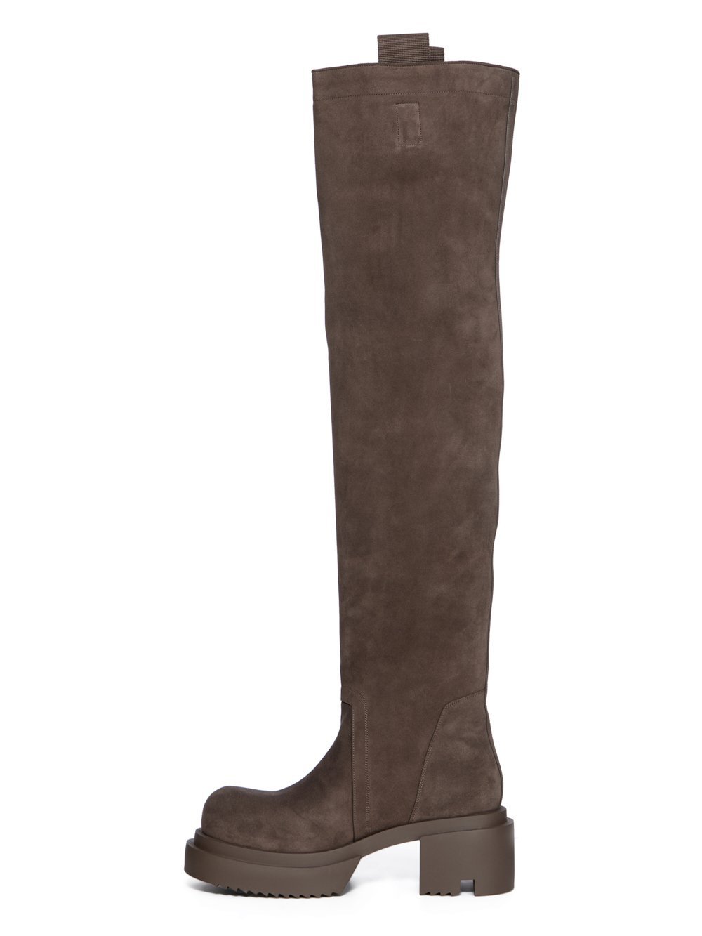 Rick Owens Bogun Boots In Gray
