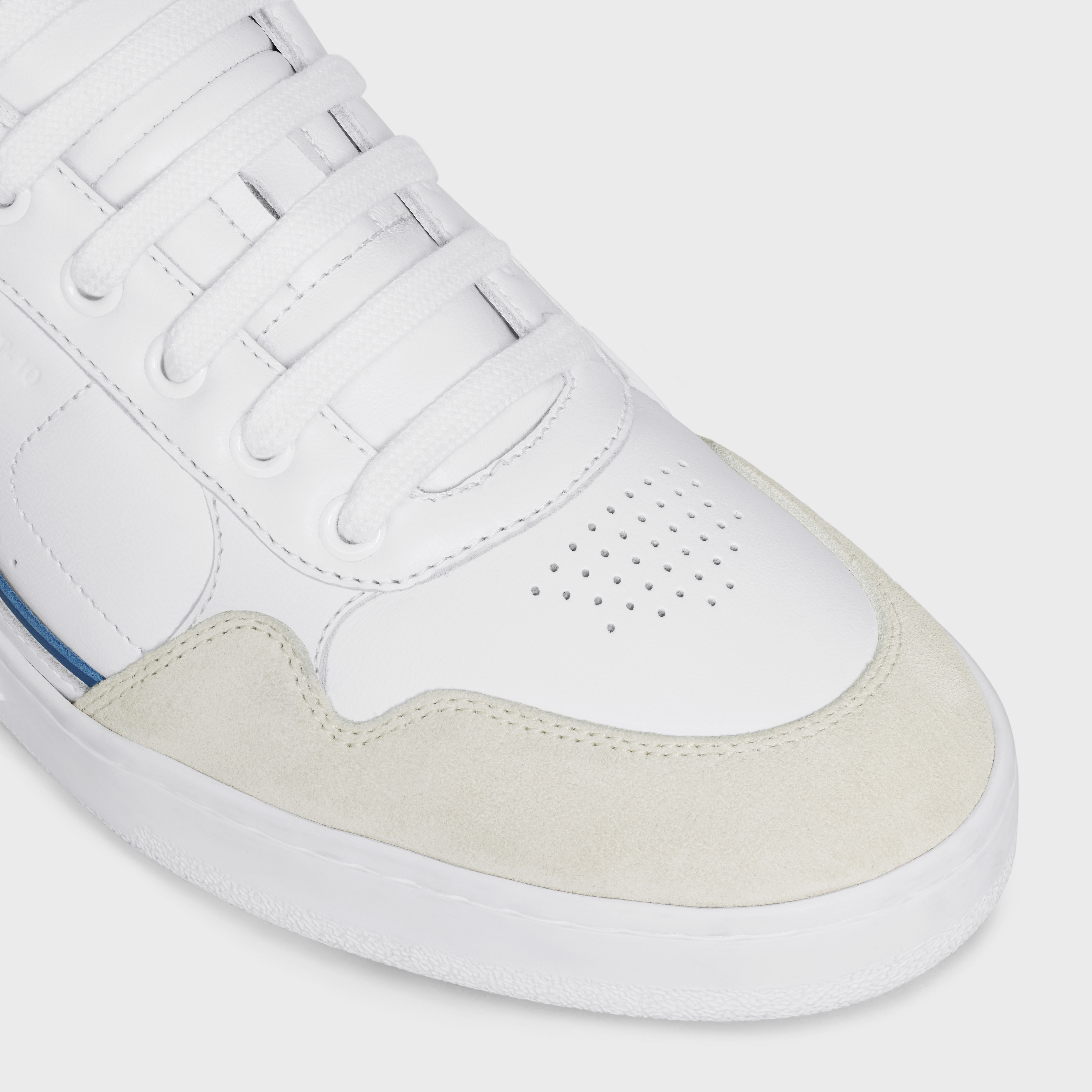 Celine Ct-10 Strapped Low-top Casual Shoes In White